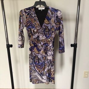 Kasper - Women’s paisley shift dress - petite small